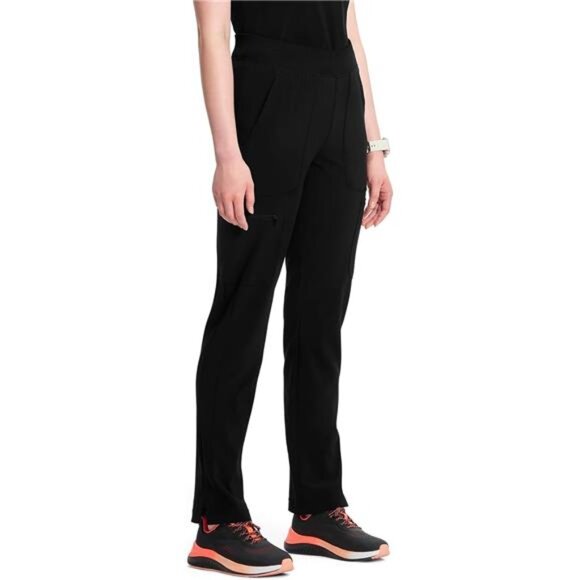 Women's Scrub Pant Mid Rise Tapered Leg Pull-on Bottom - Picture 6 of 7